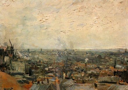 Van Gogh, Vincent: View Of Paris From Montmartre. Fine Art Print/Poster. Sizes: A4/A3/A2/A1 (001774)