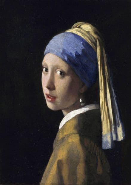Vermeer, Johannes: The Girl with a Pearl Earring. Fine Art Print/Poster. Sizes: A4/A3/A2/A1 (00591)