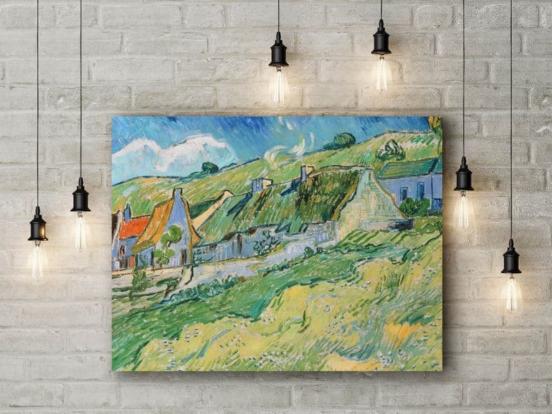 Vincent van Gogh: Cottages. Fine Art Canvas.