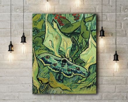 Vincent van Gogh: Emperor Moth. Fine Art Canvas.