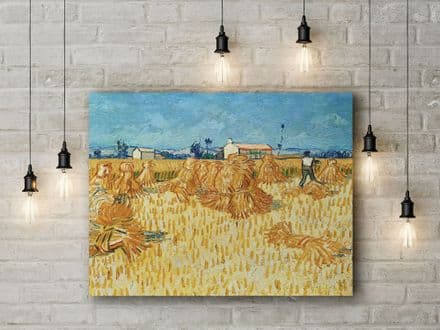 Vincent van Gogh: Harvest in Provence. Fine Art Canvas.