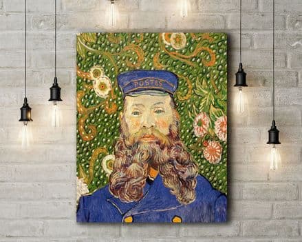 Vincent Van Gogh: Portrait of the Postman Joseph Roulin. Fine Art Canvas.