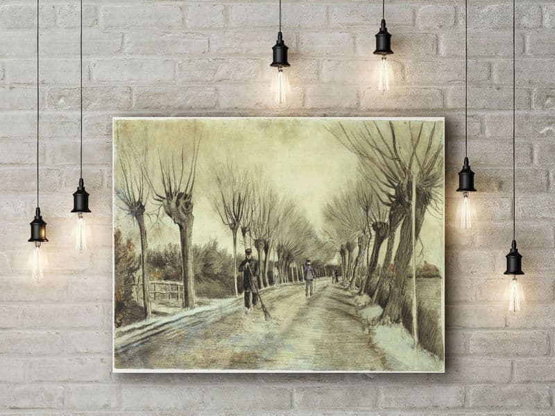 Vincent Van Gogh: Road in Etten. Fine Art Canvas.