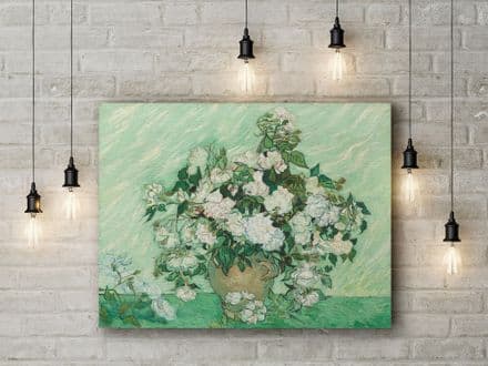 Vincent Van Gogh: Roses. Fine Art Canvas.