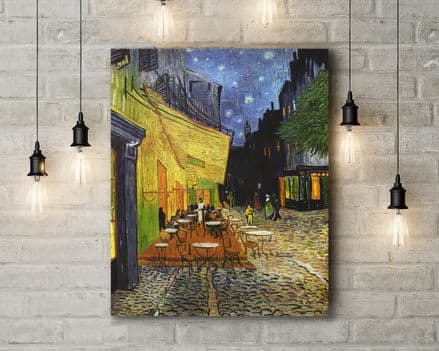 Vincent van Gogh: The Cafe Terrace at Night. Fine Art Canvas.