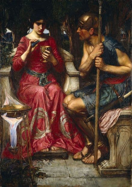 Waterhouse, John William: Jason and Medea. Mythical Fine Art Print/Poster. Sizes: A4/A3/A2/A1 (00839)