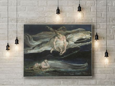 William Blake: Pity. Mythological Fine Art Canvas.
