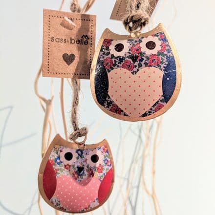 £2 Florence Mini Tin Hanging Owl