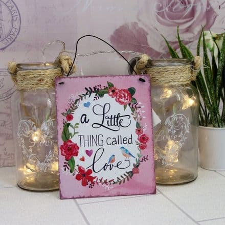 30% OFF 'A Little Thing Called LOVE' Medium Tin Plaque