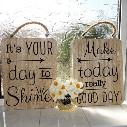 30% OFF Gorgeous slogan natural wood signs