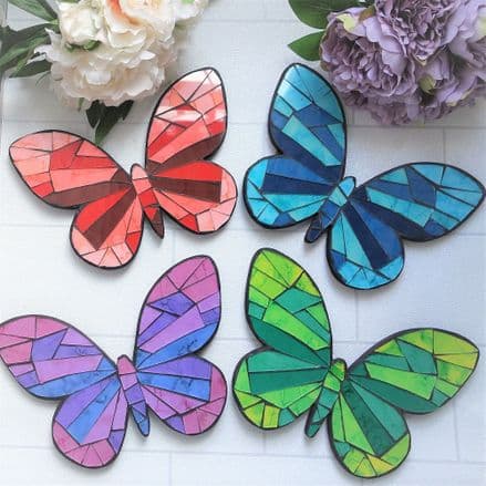 50% off Butterfly mosaic plaques