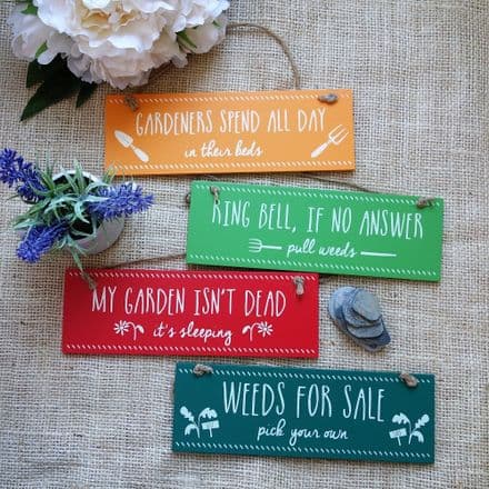 50% OFF Colourful Vegetable Patch Slogan Signs