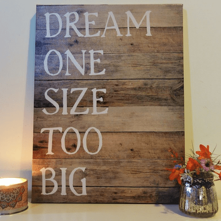 50% off Dream One Size too Big - Canvas