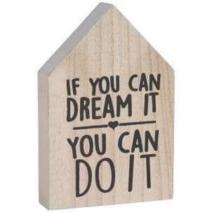 50% OFF House Shape You Can Do It Sign