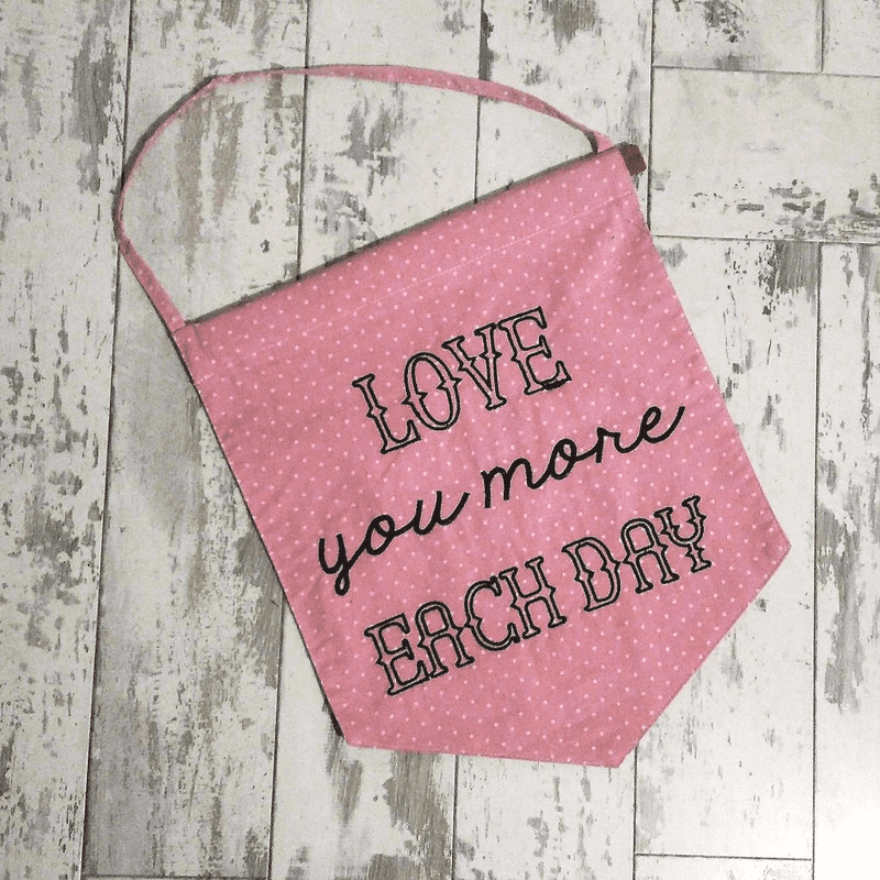 50% OFF 'Love you More' Pastel Message Flag