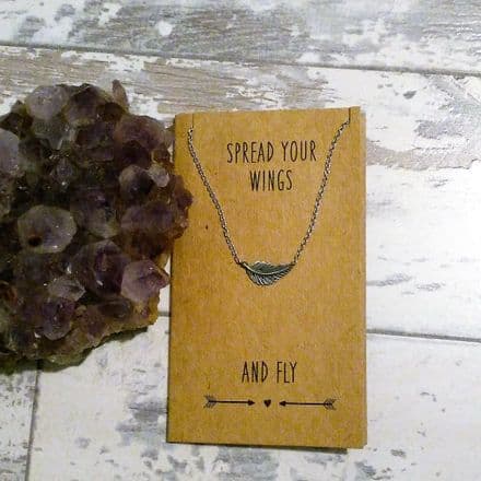 60% off Keepsake necklace on card -  Spread Your Wings And Fly