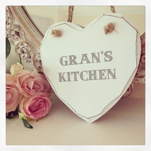 70% off Gran's Kitchen Hanging Wooden Heart