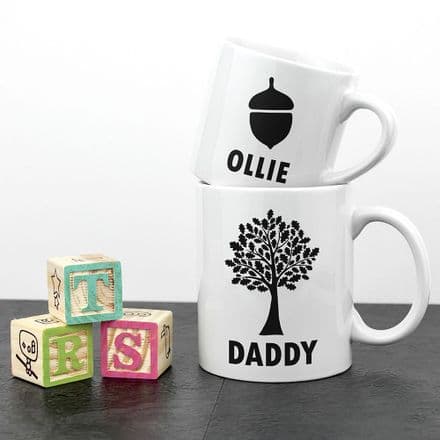 Daddy and Me Acorn Mugs