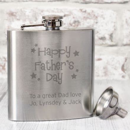 Happy Father's Day Hip Flask