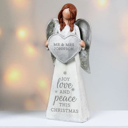 Joy Love and Peace Angel Ornament