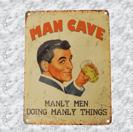Man Cave retro sign