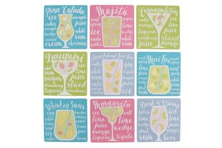 Over 30% off Cocktail recipe coasters