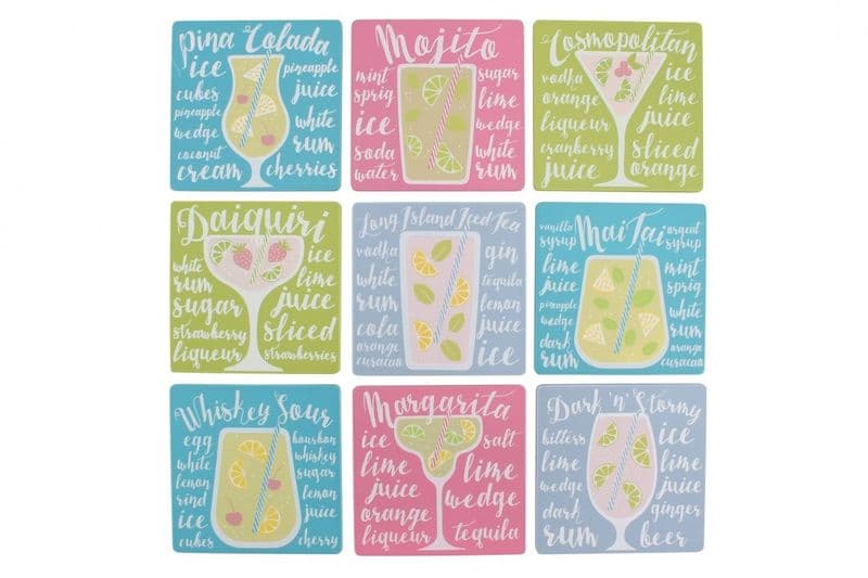Over 30% off Cocktail recipe coasters