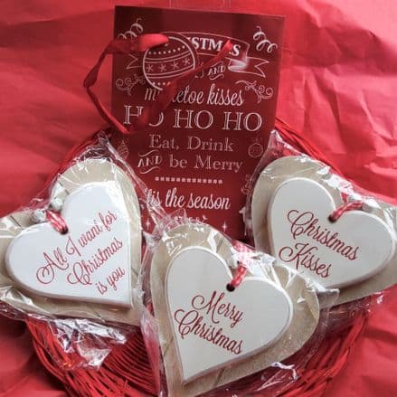 Over 50% off Christmas Hanging Hearts