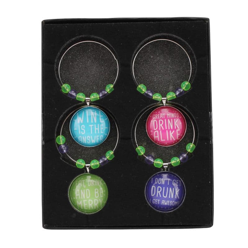 Party wine glass charms
