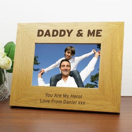 Personalised 6x4 Daddy & Me Photo Frame