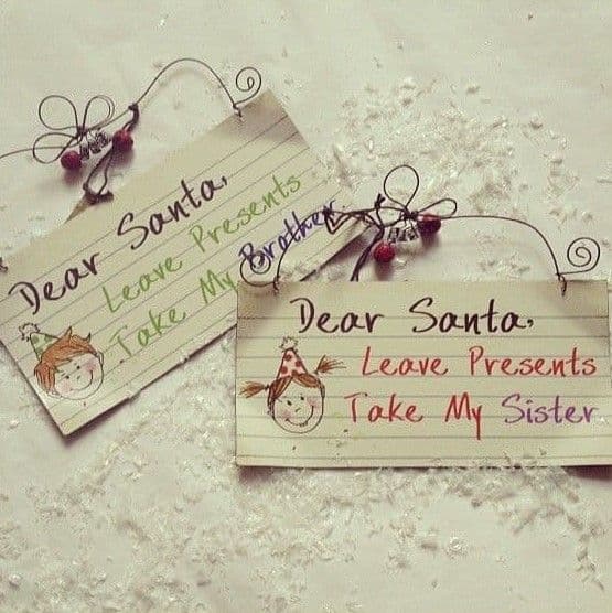 Reduced Dear Santa..take my brother..sister