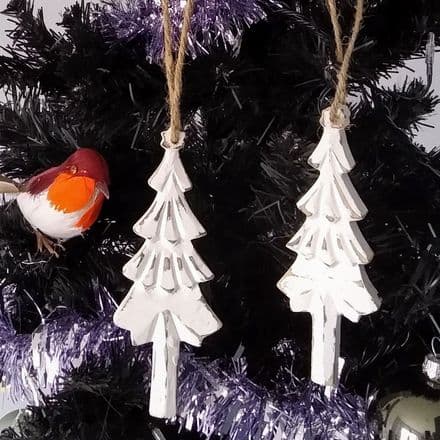 Reduced Hanging wooden Christmas Trees