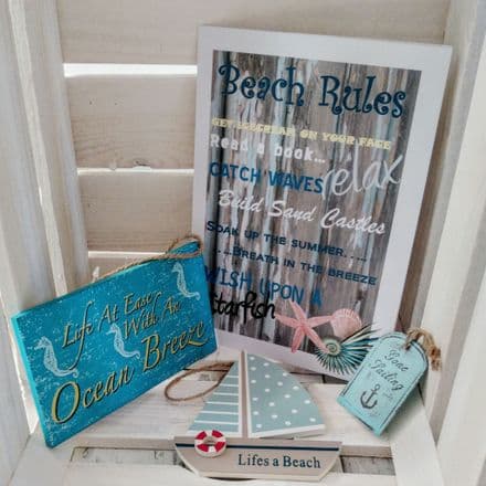 Small Beach sign collection