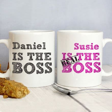 The Real Boss Mug Set (Personalise)