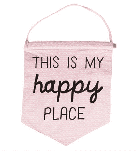This Is My Happy Place Pastel Message Flag