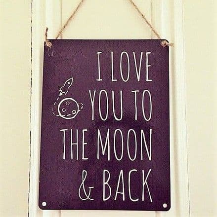 Vintage style - Love You To The Moon & Back