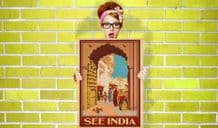 See India - Decorative Arts, Prints & Posters,Wall Art Print, Poster , Vintage Travel Poster