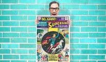 Action Comic Super girl DC Comic Art - Wall Art Print Poster Pick A Size - Comic Art Geekery