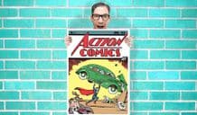 Action comics Superman DC Comic Art Work - Wall Art Print Poster Any Size -  Comic Art Geekery