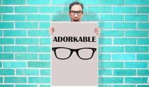 Adrokable geek glasses Art Pint - Wall Art Print Poster   - Geekery