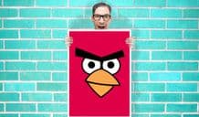 Angry Bird Red Beak - Wall Art Print Poster   Geekery