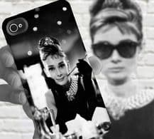 Audrey Hepburn, Breakfast at Tiffany's - iPhone 4 or 5 or 4s or Galaxy S3 or S4 - Mobile Accessories  - Phone Cover Full Wrap Image 3D Case