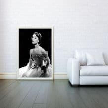 Audrey Hepburn Celebrity Icon - Prints & Posters, Wall Art Print, Decorative Arts, Poster Any Size - Black and White Poster