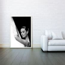 Audrey Hepburn, Prints & Posters, Decorative Arts, Wall Art Print, Poster Any Size - Black and White Poster