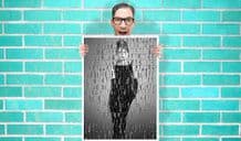 Audrey Hepburn Quotes Art Pint - Wall Art Print Poster   - Purple Geekery