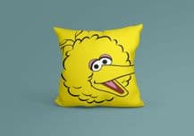 Big Bird Sesame Street Cartoon -  16x16 Inch -  Cushion cover sofa bedroom sitting room Geekery