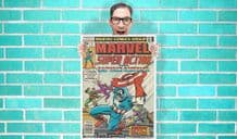 Captain America Marvel Avenger Comic Art Work - Wall Art Print Poster Pick A Size - Comic Art Geekery