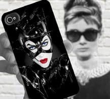 Catwoman, Adversary of Batman - iPhone 4 or 5 or 4s or Galaxy S3 or S4 - Hard Case Cover - High Quality Full Wrap Image 3D Case