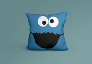 Cookie Monster Sesame Street Cartoon -  16x16 Inch   Cushion cover sofa bedroom sitting room Geekery