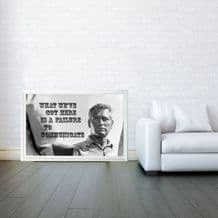 Cool Hand Luke, Paul Newman Prints & Posters, Wall Art Print, Gifts For Men, Any Size - Black and White